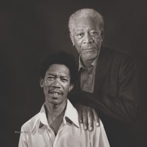 Morgan Freeman Instagram - Two is always better than one. Thank you @ardgelinck for including me in your series - I had to do a quick double take!