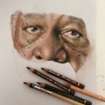Morgan Freeman Instagram - “Drawing is the art of taking a line for a walk.” - Paul Klee Dankeschön @dominiques_farbmanufaktur_ink for sharing your talent!