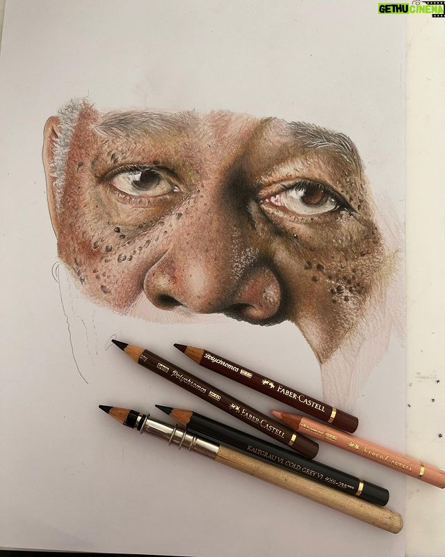 Morgan Freeman Instagram - “Drawing is the art of taking a line for a walk.” - Paul Klee Dankeschön @dominiques_farbmanufaktur_ink for sharing your talent!