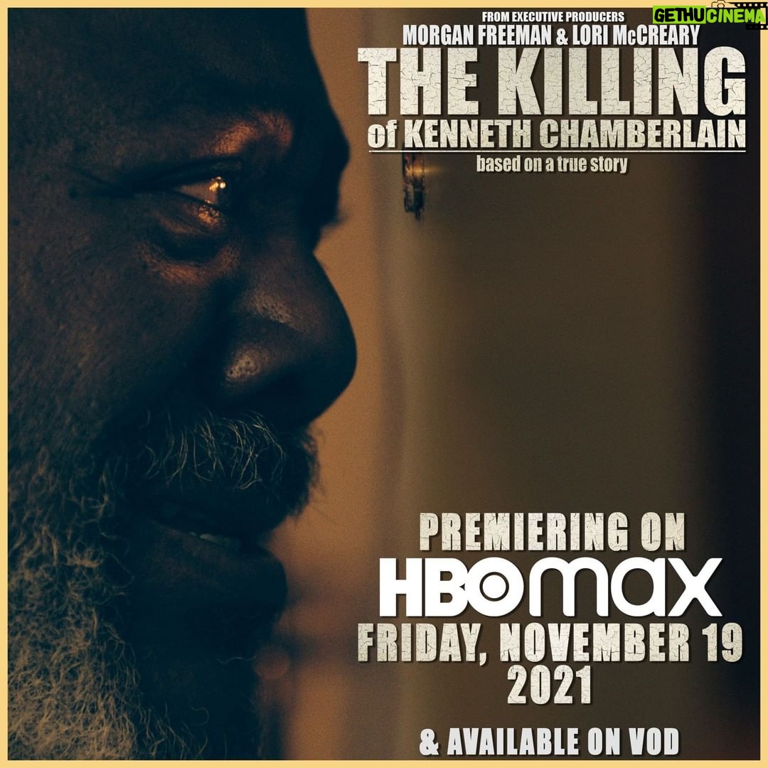 Morgan Freeman Instagram - Thank you to everyone who already has seen the @KillingofKCFilm. Tomorrow, November 19th, the film premieres on HBO Max. November 19th is the 10th anniversary of Kenneth Chamberlain Sr.’s death. Let’s continue to #RaiseUpKennethsStory
