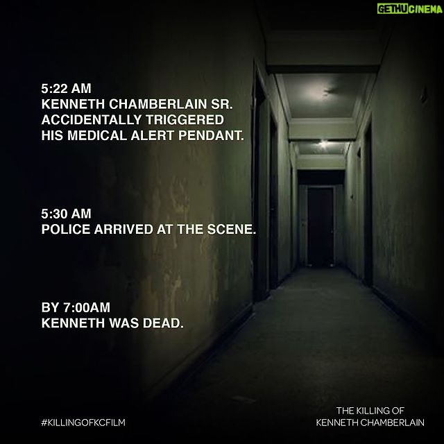 Morgan Freeman Instagram - Today Kenneth Chamberlain Sr.’s story will be brought to the world. Chamberlain Sr. was killed in the early morning on Nov. 19, 2011. Officers responded to Chamberlain's apartment around 5 a.m. after receiving an accidental alarm from his medical alert device. Police eventually broke down the door and shot Chamberlain with a Taser and four non-lethal bean bag rounds from a shotgun. Officer Anthony Carelli then fatally shot Chamberlain Sr. We share his story as the pursuit for justice and accountability continues. #RaiseUpKennethsStory, Watch The Killing of Kenneth Chamberlain in theatres today.