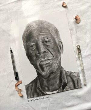 Morgan Freeman Instagram - "I’m Telling You, These Walls Are Funny. First you hate them. Then you get used to them. Enough time passes, it gets so you depend on them. That’s institutionalized." - Shawshank Redemption 

🎨@art_maniac_171