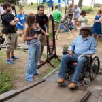 Morgan Freeman Instagram - Going through photos from the set of “The Magic of Belle Isle” brings back fond memories with the cast and crew. I can still remember singing television jingles with Rob Reiner day in and day out!