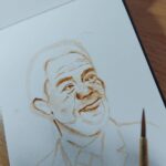 Morgan Freeman Instagram - Who knew coffee and art would be the perfect blend! Thank you @pindipaw for this unique portrait.