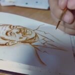 Morgan Freeman Instagram - Who knew coffee and art would be the perfect blend! Thank you @pindipaw for this unique portrait.