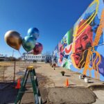 Morgan Freeman Instagram - Last year a crew of inspiring folks came together as a collective through the @DeltaArtsDistrict to pay homage to Clarksdale’s musical history on the South Wall of @gzbluesclub, with a mural by devin.liston. This bright mural reminds all of the beauty of Mississippi, Blues, and our community. 💙 📷:@revilopark Artist: devin.liston, “Midnight at the Crossroads” Clarksdale, Mississippi