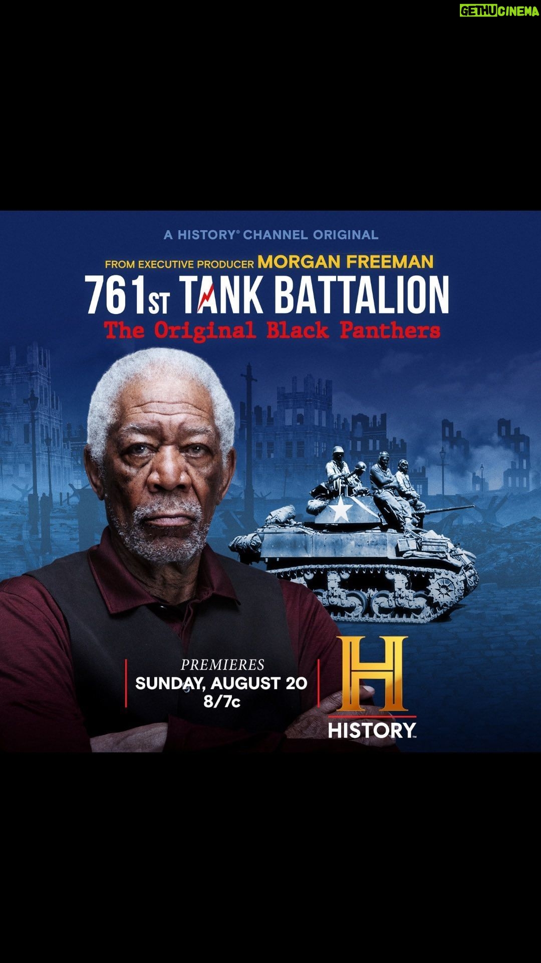 Morgan Freeman Instagram - Premieres tonight! Join us for a story of heroism, bravery, and perseverance as we highlight The Original Black Panthers and their role in American history. #761stTankBattalion Stream on @History
