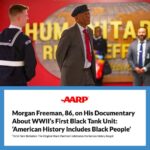 Morgan Freeman Instagram - Get ready for “a documentary that packs the dramatic punch of Spielberg’s Band of Brothers.” #761stTankBattalion is streaming this Sunday on @History I spoke with @AARP about the forgotten Black heroes of WWII. Read more in the link in my bio. Photo credit: André Chung, @history