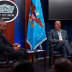 Morgan Freeman Instagram - In case you missed it last year, Morgan and I and our team had the pleasure of visiting the Pentagon to honor the men of the #761stTankBattalion, where Morgan was in conversation with Secretary of Defense Lloyd J. Austin III about the story of the 761st. Watch 761st Tank Battalion: The Original Black Panthers on-demand @History, and PGA members, don’t forget to vote for 761st to appear on the Producers Guild ballot! @ProducersGuild @History @TheLoriMcCreary @PhilBhere #761stTankBattalion #History #TheOriginalBlackPanthers
