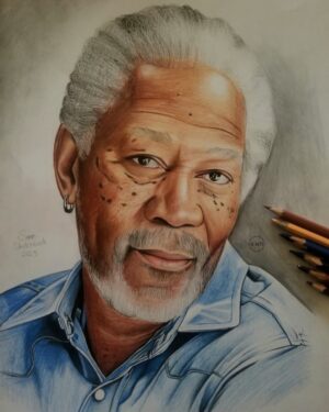 Morgan Freeman Instagram - #ArtistAppreciation Check out this awesome sketch by @PencilArtSam