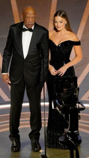 Morgan Freeman Instagram - #TBT An honor to introduce the tribute to the legendary Warner Brothers Studios at the Oscars this year with the talented #MargotRobbie