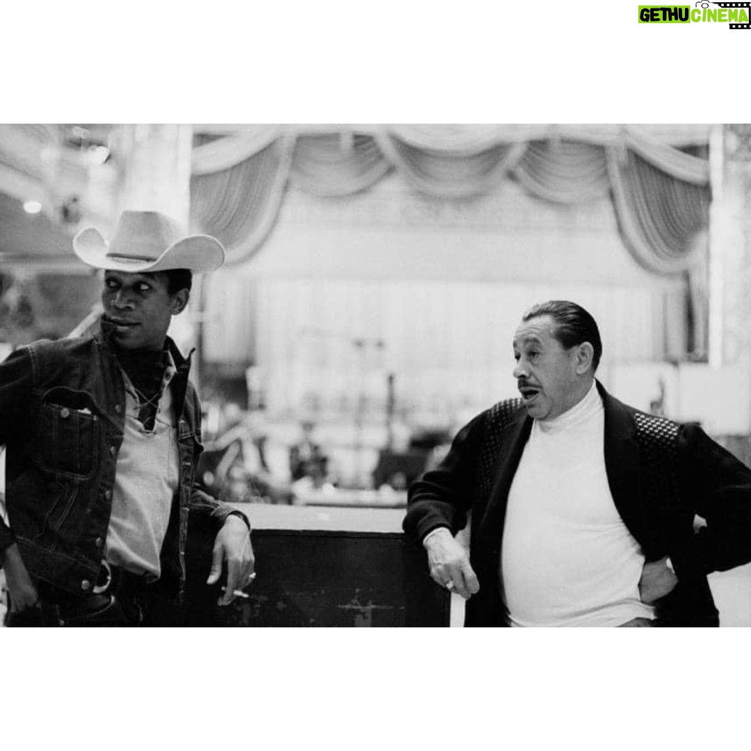 Morgan Freeman Instagram - #ThrowbackThursday on set for Hello Dolly (1967) with Cab Calloway. Swipe to see the Playbill #CabCalloway
