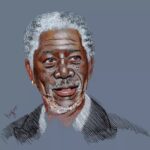 Morgan Freeman Instagram - When love and skill come together, expect a masterpiece. Thank you @_hyper_studios_ for this portrait and for sharing your art. 🎨: @_hyper_studios_
