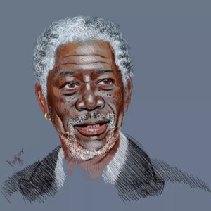 Morgan Freeman Instagram - When love and skill come together, expect a masterpiece. Thank you 
@_hyper_studios_ for this portrait and for sharing your art.

🎨: @_hyper_studios_