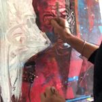 Morgan Freeman Instagram - Watch an artist in action - Amazing portrait @tobymulliganart! #ArtistAppreciation