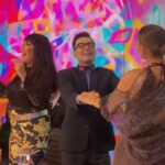 Moria Casán Instagram - SIEMPRE HAY FIESTA CON @lospalmerasoficial ❤️🌴🥳🍾 @moria_laone @pampitaoficial @marcelopolino #Bailando2023 #Argentina