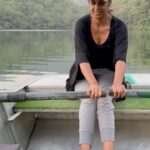 Mugdha Godse Instagram – This song was playing in my head while rowing 😇 

How well that young boy was rowing and look at me 🙈🤣 

Chalo Try toh kiya 😆 

New adventure 
#naukuchiatal 
#nature #fun #lake #uttarakhand #india #incredibleindia #beauty #love #silence #happiness Naukuchiatal – The Nine Cornered Lake