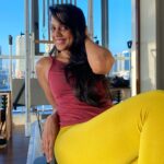 Mugdha Godse Instagram - Post Pilates bliss ❤️🌹 @radhikasbalancedbody @swaapnilkokam #workout #pilates #gratitude #love #happiness #silence #be #divine Radhika's Balanced Body