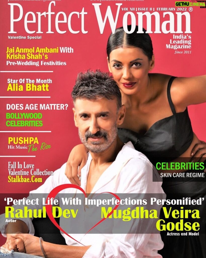 Mugdha Godse Instagram - #pwm #happyvalentinesday #issuelaunch 💝 Get Into the Valentine's Day Spirit With The Fragrance Of love with our Perfect couples of the year 2022 gorgeous Actress Mugdha Veira Godse @mugdhagodse & Perfect Actor Rahul Dev @rahuldevofficial with perfect saying ‘Perfect life with imperfections personified’ they prove love has no boundaries and valentines is 365 days with lock & key of understanding... Read on their spice love story as perfect couple this valentine’s special... Cover Contents @jaianmol_ambani & Krishna Shah Pre - wedding Star of the Month @aliaabhatt Bollywood - Does Age Matters? PUSHPA The Rise - Hit Music . . #perfectwomanindia #covercouple #mugdhagodse #rahuldev @stalkbaefashion #valentine #celebrity #skincare regime .., @perfectwomanmagazine@perfectwomanpublication @dr.khooshigurubhai #editor @gurubhaithakkar #md @dr.geetsthakkar #perfectwomanmagazine #PerfectWomanTeam #TeamPerfectWoman #perfectachieversawards #perfectachieversaward #DrKhooshiGurubhai #GurubhaiThakkar #DrGeetSThakkar #PerfectWoman #PerfectWoman #perfectwoman #perfectwomanteam #perfectwomanmagazine #bollywoodcouple #cutecouples #couplegoals #lovebirds Artist reputation management: @shimmerentertainment @lathiwalatasneem @namita_rajhans_ Mumbai, Maharashtra