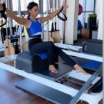 Mugdha Godse Instagram - Whatever rocks your boat.. keep working your body … Pilates it is … @radhikasbalancedbody @swaapnil1990 the rockstar Done for the day! #gratitude #love #loveyourself #happiness #pilates #pilatesreformer #pilatesreformer #silence #be #divine #workout #letsgetgoing #mondaymotivation