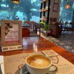 Mugdha Godse Instagram - At my fav cafe in mumbai @fabcafe.in #cappuccino with almond milk Loving it … 😍 #cafe #coffee #love #happiness #metime #mumbai #india #gratitude #thankful Fab Cafe Vile Parle
