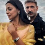 Mugdha Godse Instagram - Saaree Mood with Rahul … ❤️ @rahuldevofficial Photographer @__anneeka__ #mood #photooftheday #photography #couplegoals #love #gratitude #canada #ontario #huntsville #india Huntsville, Ontario