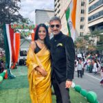 Mugdha Godse Instagram - Proud to be Indian ... Parade Marshals for India at the Parade in Toronto in celebration of the 75th Indian Independence Day alongside @mugdhagodse ... A remarkably strong Indian Population in Canada 🇨🇦 showed up for this prestigious event put together by @panoramatoronto ... Met with the Indian Consulate General amongst our brethren making India 🇮🇳 proud overseas ... #jaihind #75thindependenceday #indianflag #proudindian #toronto #parade Toronto, Ontario