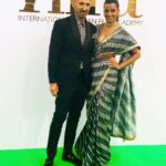 Mugdha Godse Instagram - IIFA 2022 ❤️ #abudhabi @iifa the weekend that was filed with fun n music 🌺 @rahuldevofficial ❤️ Designer n styling : @jjvalaya Heritage ❤️ Yas Island