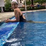 Mugdha Godse Instagram – First swim of the season and it rains 🥰❤️🌺

Photo credit @acegamer27 
#fun #rain #swim #love #happiness #joy #home