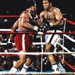 Muhammad Ali Instagram – October 30, 1974. Kinshasa, Zaire, in the heart of Africa. One of the greatest boxing matches in history took place, when Muhammad Ali stood in against the baddest man on the planet, George Foreman for the heavyweight championship. Not many believed Ali could beat the invincible Foreman, yet Ali believed. And he made a believer of millions who tuned in. ⁣
⁣
@rootsoffight just dropped this new zip-up hoody throwing back to one of sport’s greatest, most beloved events — the “Rumble in the Jungle!”.⁣
⁣
Ali x ROF | Link in story.⁣
⁣
#MuhammadAli #RootsofFight #KnowYourRoots #RumbleInTheJungle