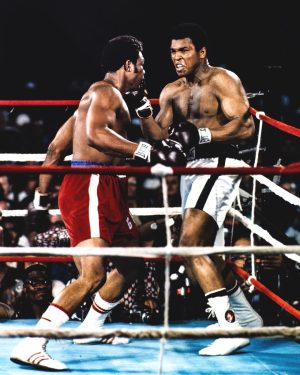 Muhammad Ali Instagram - October 30, 1974. Kinshasa, Zaire, in the heart of Africa. One of the greatest boxing matches in history took place, when Muhammad Ali stood in against the baddest man on the planet, George Foreman for the heavyweight championship. Not many believed Ali could beat the invincible Foreman, yet Ali believed. And he made a believer of millions who tuned in. ⁣
⁣
@rootsoffight just dropped this new zip-up hoody throwing back to one of sport’s greatest, most beloved events — the “Rumble in the Jungle!”.⁣
⁣
Ali x ROF | Link in story.⁣
⁣
#MuhammadAli #RootsofFight #KnowYourRoots #RumbleInTheJungle