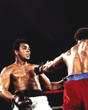 Muhammad Ali Instagram - October 30, 1974. Kinshasa, Zaire, in the heart of Africa. One of the greatest boxing matches in history took place, when Muhammad Ali stood in against the baddest man on the planet, George Foreman for the heavyweight championship. Not many believed Ali could beat the invincible Foreman, yet Ali believed. And he made a believer of millions who tuned in. ⁣
⁣
@rootsoffight just dropped this new zip-up hoody throwing back to one of sport’s greatest, most beloved events — the “Rumble in the Jungle!”.⁣
⁣
Ali x ROF | Link in story.⁣
⁣
#MuhammadAli #RootsofFight #KnowYourRoots #RumbleInTheJungle