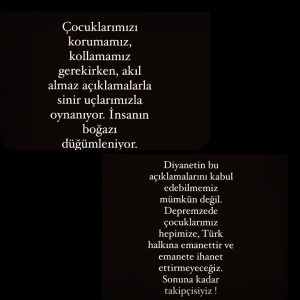 Murat Boz Instagram - Diyanet işlerinin yaptığı “Evlenme engeli olmadığı” şeklindeki akıl, mantık, vicdan dışı  açıklamayı reddediyorum. Her bir çocuğumuzun takipçisi olacağız. !

Beni eleştiren ve diyanet işlerinin paylaşımını savunan, “okudugunu da mı anlamıyorsun” diyen kardeşlerimize istinaden; Türk medeni kanunu’nun 129. maddesini buraya koyuyorum:

 ⚠️ “Türk Medeni Kanunu Madde 129; Evlat edinen ve evlatlık ile onun çocukları arasında evlenme yasaktır” ⚠️ 

Ve Diyanet Anayasamız ve kanunlarımıza bağlı bir “ Devlet ” kurumudur.

#Diyanet
#Diyanetişleri