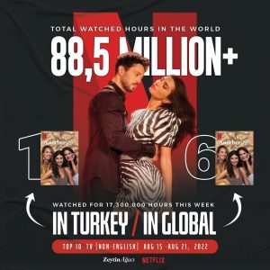 Murat Boz Instagram - #Repost @bozglsn
・・・
Zeytin Ağacı, toplam 88,5 Milyon saat izlenerek kırılması zor bir rekora imza attı.

Bu hafta dünya genelinde 6. olurken (Top 10 Non-English) ; Türkiye’de yine zirvede yer aldı 🙏🏻🧿

Teşekkürler 🌍

AnotherSelf was watched for a total of 88.5 million hours, a record that is hard to break.

While ranked 6th worldwide this week (Top 10 Non-English); it was again at the top in Turkey

Thank you 🌍

#ZeytinAğacı #Netflix #AnotherSelf
