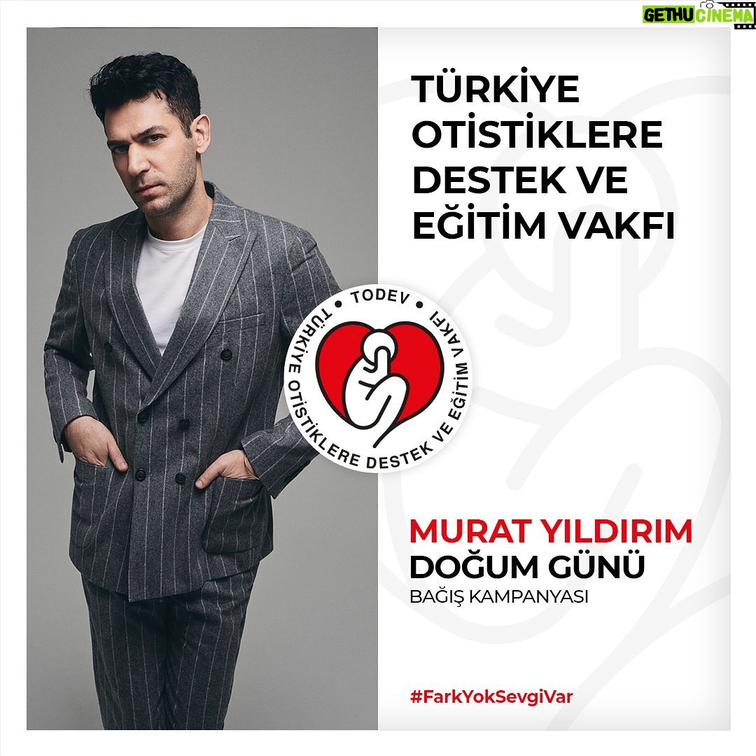 Murat Yildirim Instagram - Sevgili ailem ve dostlarım, 13 Nisan benim doğum günüm. Bu doğum günümde bana verebileceğiniz en güzel hediye otizmli çocuklar için yapacağınız bağışlar olacak. @todevvakfi için açtığım kampanya linkine biomdan ulaşabilirsiniz. Destekleriniz için teşekkür ederim ❤️🙏🏻 My dear family and friends, April 13 is my birthday. The best gift you can give me on this birthday will be donations for children with autism. You can reach the campaign link I opened for @todevvakfi in my bio. Thank you for your support ❤️🙏🏻 #farkyoksevgivar