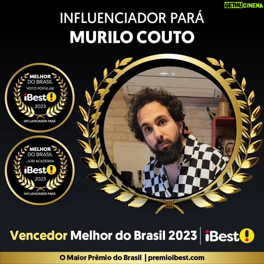 Murilo Couto Instagram - Obrigado @premioibest sigo sendo uma ótima influência pro meu Pará!
