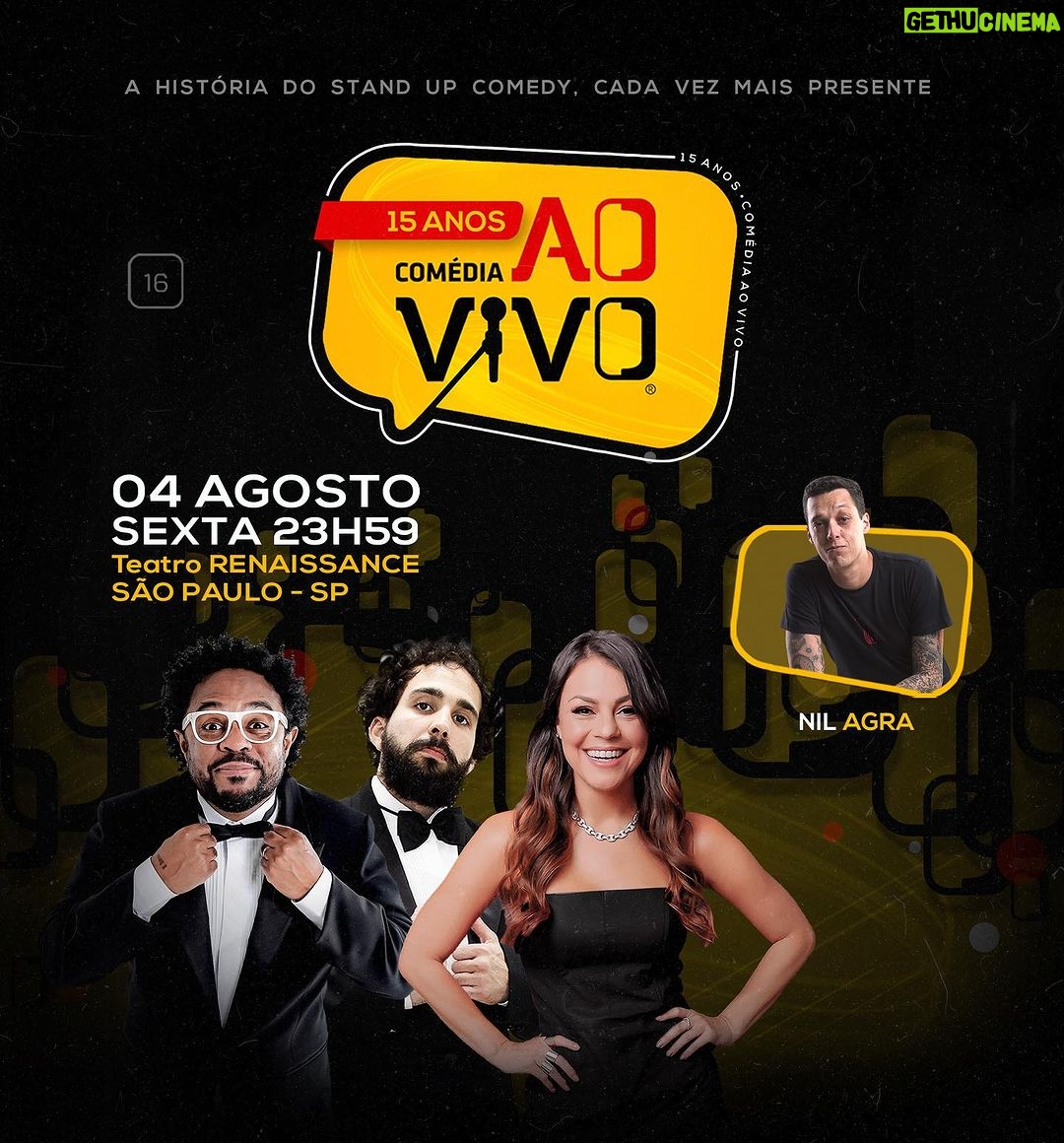 Murilo Couto Instagram - Hoje em São Paulo!! Bora! 0h no @teatrorenaissance