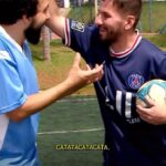Murilo Couto Instagram - Messi muito louco 😄 #thenoite #thenoitecomdanilogentili #sbt #messi #lionelmessi #raquelfreestyle #danilogentili #murilocouto #futebol #esporte #futmuri