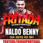 Murilo Couto Instagram - TÁ NO AR! O @frittada dessa vez foi com o mestre @naldobenny e tá bom demais! No canal do Diogo Portugal já tá disponível o show completo