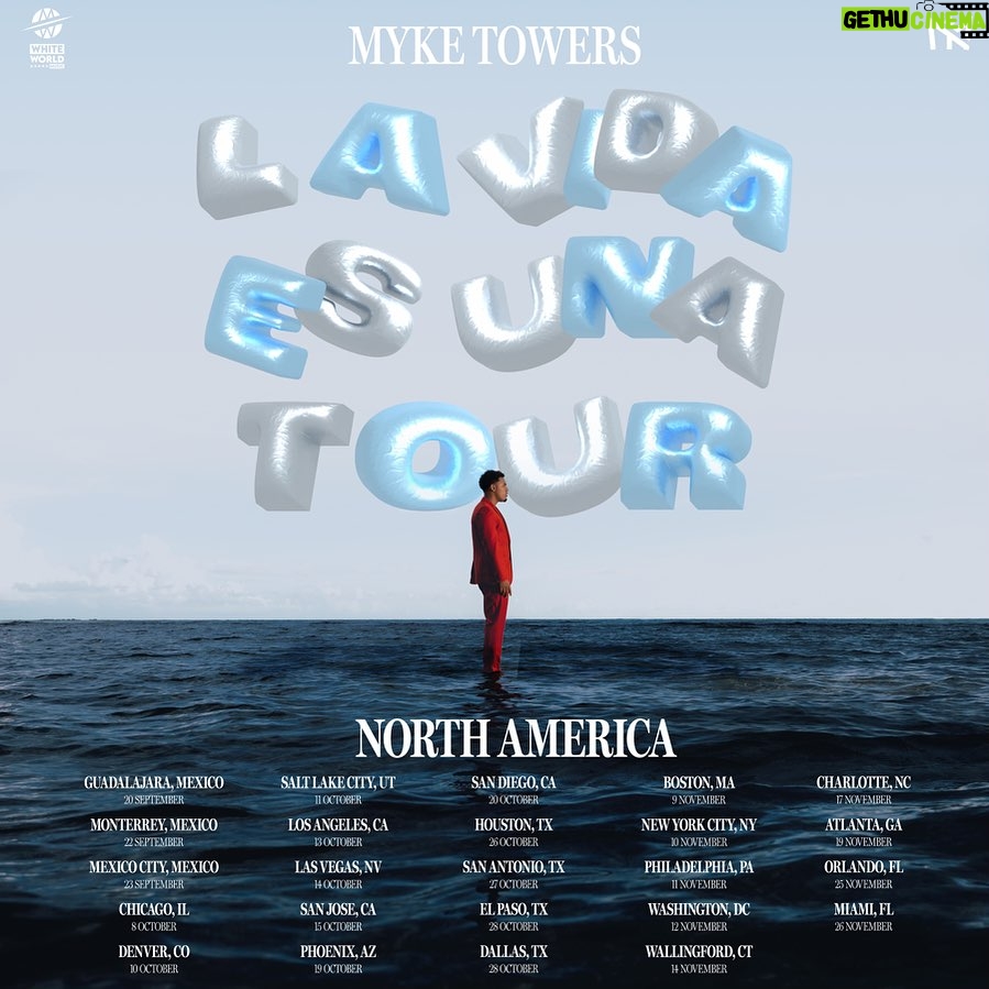 Myke Towers Instagram - LA VIDA ES UNA TOUR Casi empieza y estoy loco por cantarles ya!!! Boletos en el link de mi Bio @livenation @livenationlatino @ocesa
