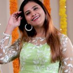 Myna Nandhini Instagram - Nice light green gown @chakrabortymukta 🥰😘😍
