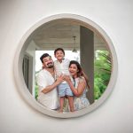 Myna Nandhini Instagram - #foreverlove #foryou #everything @iam_dhruvanofficial our lovely family @momentousfotography ♥️❤️♥️ Makeup - @swartistic_makeover Location - @mannavilla MANNA VILLA