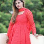 Myna Nandhini Instagram - Beautiful red dress from @chakrabortymukta