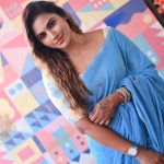 Myna Nandhini Instagram – Beautiful saree from @kaarigai.sarees  Camera @nagendran_v 🙏🏻and beautiful jewels from @new_ideas_fashions 😍❤️