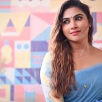 Myna Nandhini Instagram - Beautiful saree from @kaarigai.sarees Camera @nagendran_v 🙏🏻and beautiful jewels from @new_ideas_fashions 😍❤️