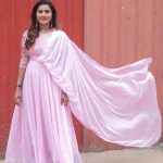 Myna Nandhini Instagram - Nice colour combo different pattern from @deepoo_designers my fave cameramen namma paiyen @local_vj_mani @skmani_photography Jewell from @new_ideas_fashions