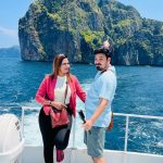 Myna Nandhini Instagram - #heaven_of_travel wherever i go with you i feel complete yogi love u lot ❤️❤️❤️ Travel partner - @gtholidays.in Phi Phi Islands, Thailand