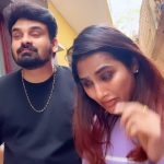 Myna Nandhini Instagram - Comedy with my pursh @iam_yogeshwaram