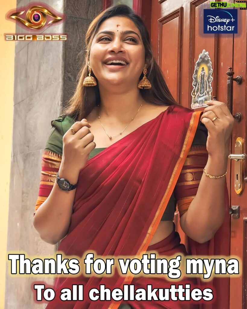 Myna Nandhini Instagram - #thankusomuch❤️ #chellakuttys #forvoting #myna #loveuall❤️❤️❤️😘😘😘