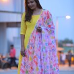 Myna Nandhini Instagram - Nice colour combo beautiful dress from @deepoo_designers